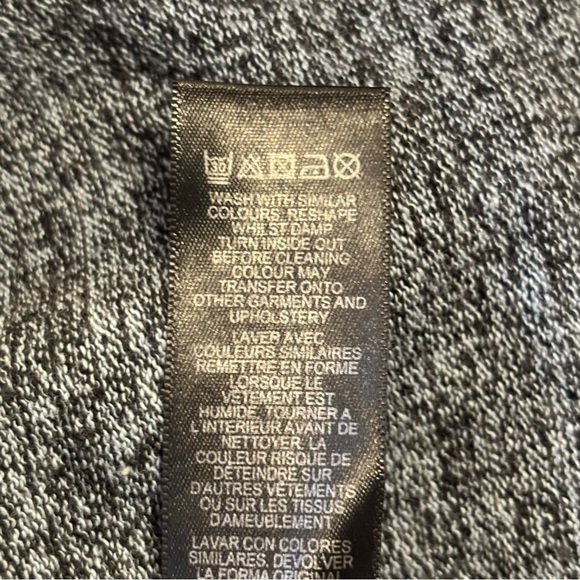 ASOS Gray Zip Up Sweater Cardigan 100% Cotton Size Medium M - Picture 6 of 6